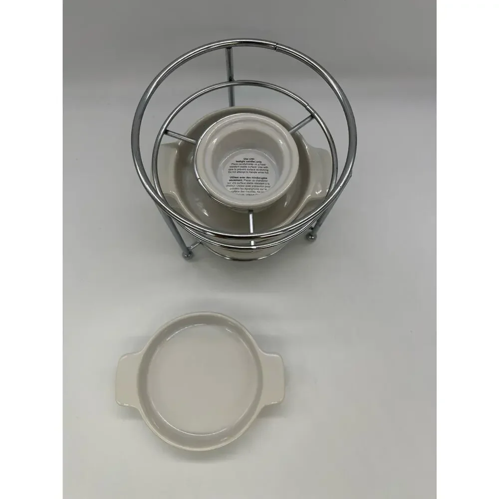 Pier 1 Stoneware Fondue Set